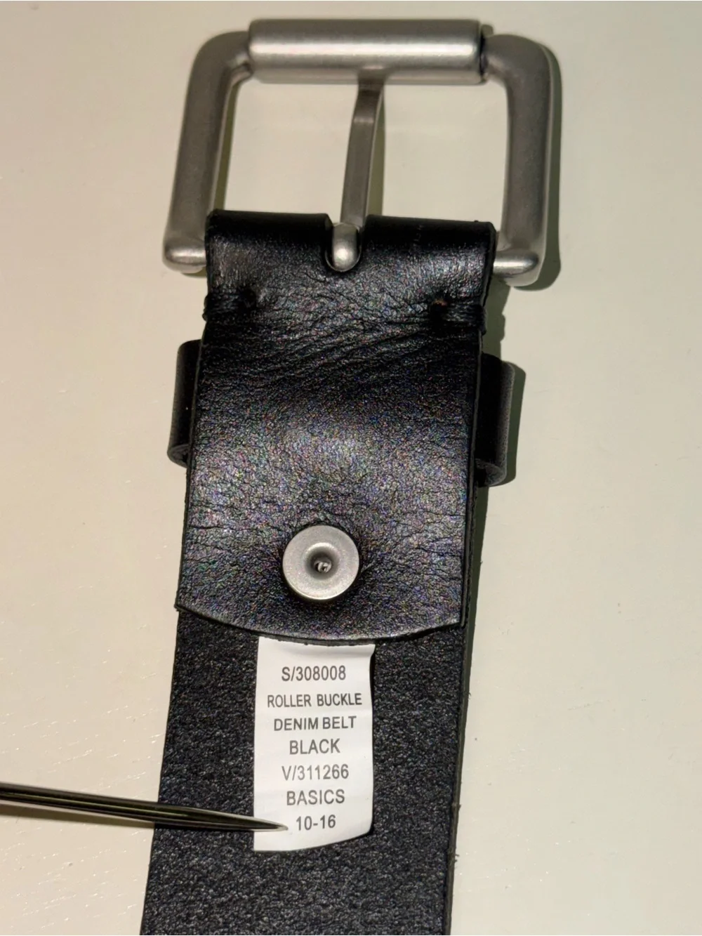Men’s Banana Republic Black Genuine Leather Belt Size 40